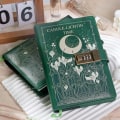 Miniatyrbillede 5 af 5: Dagbog med lås, blom- og fjärilsjournal, påfyllningsbar dagbog i PU-læder med lås og nøgle til kvinder for piger, B6 Secret Personal