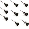 Black 9 pcs Mini 12v 1w Led Ceiling Recessed Spotlights Ip65, 3000k (120, Warm White).