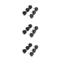 Pikkukuva 2 / 5: 1/2/3/5 3 par Snygga högklackade tips Taps Skoreparation Black 10.5x12.5mm 3Set