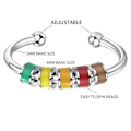 Miniatyrbillede 3 af 5: Fidget-ringe til angst for kvinder, 3 stk. emalje-spinderinge til angst