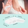 Miniatyrbild 2 av 5: Tåavskiljare i bitar, små tåskydd, Soft Gel Toe Correctors, Trehåls tåseparator för Superpo Toes