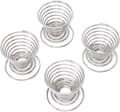 4-pack - Spiraläggkopp - rostfritt stål - Spiraläggkoppar - Ägghållare - lätt - Metall - silver