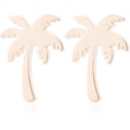 Miniatyrbild 1 av 4: Heyone rostfritt stål Tiny Beach Palm Tree Stud örhängen sommarlovet smycken