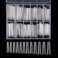 Miniatyrbilde 4 av 5: 120 stk Ekstra Lang C-kurve Negletips Lang Firkant Fransk Naken Transparent
