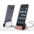 Miniatyrbild 4 av 5: Silver Lämplig för Apple v8 Android mobiltelefon sätesladdare med kabel iphone7 bas LeTV bas stationär snabbladdning bas CDQ