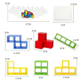 Miniatyrbild 3 av 3: 48 st Tetra Tower Balance Stacking Blocks Spel, Brädspel För 2 Spelare+ Familjespel