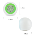 Miniatyrbild 4 av 5: CDQ Digital väckarklocka för barn 7 färg nattljus snooze-funktion Grön
