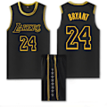 Miniatyrbilde 1 av 2: #24 Kobe Bryant Baskettröja Set Lakers Uniform för Barn Vuxna - Svart Y 28(150-155CM)