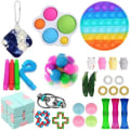 Miniatyrbilde 1 av 5: 30 stk fidget leker pakke festfavør sensorisk pop it stressball