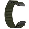 22 mm:n nailoninen kellon ranneke Garmin Instinct Crossover Solar -kelloon, armeijanvihreä_tfrf Army Green