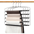 Miniatyrbillede 1 af 4: 5-lags Buksestang - Pladsbesparende Skab Organizer, Sort