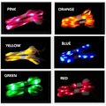 Miniatyrbillede 1 af 5: LED-skosnøre 6 par - High Visibility Mjuk nylon Light Up Shoel