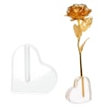 Miniatyrbillede 1 af 5: Rose yl Stativ Hjerteform Vase Til Blomsterudstilling yl