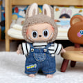 Miniatyrbild 1 av 7: /NC/Ny Hot Labubu Macaron Cape Kjol Klänning Kostym 17cm Labubu Kläder Monster Vinyl Docka Outfit Kläder Hatt Tillbehör 1