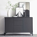 Miniatyrbild 4 av 5: Set med 4 möbelben, belastar upp till 600 kg, moderna metallben i triangelform, hårnålsben för skåp, soffa, svart ( cm) cm 17