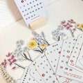 Miniatyrbild 3 av 5: 4\" x 8\" 2024 Bloomy Flowers Skrivbordskalender, 2024 Flower Desk Calendar Planner, Månatlig Skrivbordsplanerare (2st) 2pcs