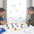 Miniatyrbild 5 av 5: Magnetiskt schackspel, Magnetisk schackbräda Magnetiskt stenspel med rep, Magnetbrädspel, Strategispel för magnetschack, Familjefestspel