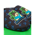Miniatyrbillede 3 af 4: Minecraft Drengenes Creeper Tøfler 13 UK Barn Marinblå
