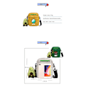 Miniatyrbillede 2 af 2: Minecraft Studenter Axel Taske Casual Tegneserie Sort ~ 3