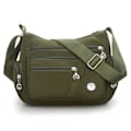 Miniatyrbild 3 av 3: Vattentät Crossbody-handväska i nylon med enkel axel ArmyGreen ArmyGreen