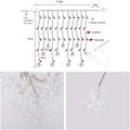 Miniatyrbillede 5 af 5: 3,5 M Snefnug Lyskæde, 96 LED-lys 8 Lystilstande, Vindue Dekoration, Jul, Bryllup, Fødselsdag, Hjem, Terrasse - Varmt Hvid