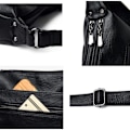 Miniatyrbild 3 av 4: Läder crossbody-väska, mjuk damväska med flera fickor szq