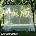 Miniatyrbillede 4 af 7: Campingnet Hvidt mesh Bærbart firkantet foldbart myggenet Myggenet Letvægts udendørs campingtelt Sove Sommer Hvid 1 White 1 210x150x170cm