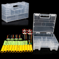 Miniatyrbild 2 av 5: Plast batterilåda förvaringsväska Case Organizer för AA AAA C one size one size