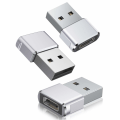 Miniatyrbilde 1 av 5: USB til USB C Adapter 3-pakning, Type C Hunn til USB A Hann Konverter
