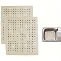 Diskmatta och diskbänksmatta i gummi, 2-pack, skyddar diskbänken i köket, 25,4 × 30,48 cm_tfrf