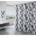 Duschdraperi Vattentätt Tvättbart Polyester för Badrum, Mögelresistent Antibakteriellt, 12 Krokar Ingår, Grå 200 x 220 cm 0 0