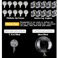 Miniatyrbillede 5 af 6: LED-balloner 10-pak, lysende balloner 20 tommer klare helium bobo balloner, glødende bobbelballoner med lyskæder til Valentinsdag - Perfekt