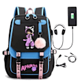 Pikkukuva 1 / 5: Aphmau reppu lapsille, reppuja, reppu USB-liitännällä, 1 kpl, sininen blå