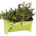 Miniatyrbild 4 av 5: 1 st självvattnande blomkruka Stapelbar vertikal eller väggmonterad Vit One Size
