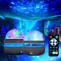 Miniatyrbild 5 av 5: 2 i 1 Norrsken och Ocean Wave-projektor, fjärrkontroll LED-projektionslampa, rumsprojektor lämplig för barn, sovrum Rechargeable model
