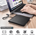 Pikkukuva 4 / 5: USB 3.0/Type-C ohut ulkoinen DVD RW CD-asema Kirjoitin Lukija Musta one size