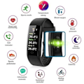 Pikkukuva 4 / 4: Älykello Fitness Tracker -ranneke kehon lämpötilan mittaamiseen Älykäs urheiluranneke