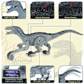 Miniatyrbild 2 av 4: Fjärrstyrd Dinosaurie Leksak Radiostyrd Robot Dinosaurie med Styrenhet Present för Barn Pojkar 3 4 5 6+ år