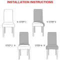 Miniatyrbilde 4 av 4: Elastisk stoltrekk / stolsebeskyttelse 2 stk
