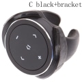 Miniatyrbillede 1 af 5: 1 sæt trådløs Bluetooth-mediekontrol, sort C sort + beslag