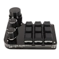Miniatyrbillede 5 af 5: Mini 9-tasters tastatur med 3 knappers RGB lyseblå switch DIY programmerbar universel mini makro mekanisk gaming tastatur til PC
