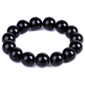 Miniatyrbillede 1 af 5: Sort Obsidian Natursten Armbånd Fedt Lindring Fremmer Blodcirkulation Anti Angst Vægttab Armbånd ZDQ