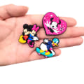 Miniatyrbillede 5 af 5: Sød tegneserie Mickey Minnie hul sko blomsterdekoration DIY, 20 stk