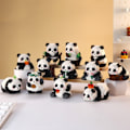 Miniatyrbillede 1 af 5: Panda Byggesæt Mini Panda Byggeklodser Dyr Byggesæt Søde - Byggelegetøj til børn fra 9 år og opefter Menglan Mata Fåglar 430st
