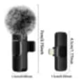 Miniatyrbilde 2 av 9: NY Trådløs Lavalier Mikrofon Audio Video Opptak Mini Mic For iPhone Android Bærbar PC Live Gaming Mobiltelefon Mikrofon