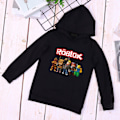 Miniatyrbilde 3 av 5: Roblox Hoodie for barn Yttertøy Genseren svart 120cm black 120cm