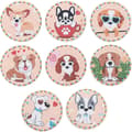 8 delar 5D DIY Diamond Painting Coasters, Diamond Art Painting