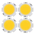 4x 5W Chip Ljus Rund Cob Super Ljus Led Lampor Varmvit Dc15-17v_tfrf