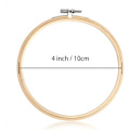 Miniatyrbillede 3 af 4: 12 stk. 4\" Runde Bambus Broderingsringe, Engros