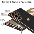 Miniatyrbillede 4 af 4: CQBB Etui til Samsung Galaxy S22 Ultra Soft Anti-Scratch Beskyttelse + Skulderrem Sort